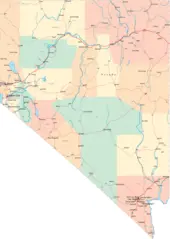 Nevada Road Map