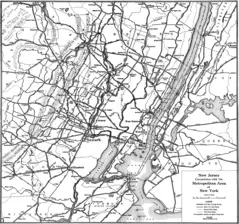 New Jersey Highway Old Map
