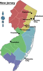 New Jersey Regions Map