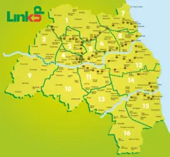 Newcastle Bus Map