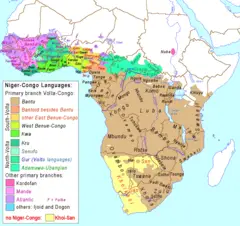 Niger Congo Language Map