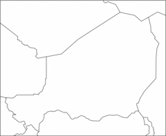 Niger Blank Map