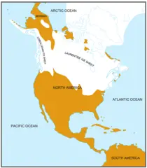North America Glaciation Map