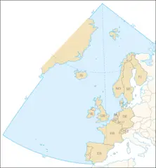 Ospar Commission Area Map