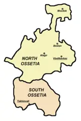 Ossetia Map