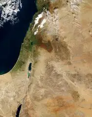 Palestine Sattellite Map