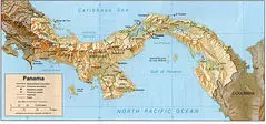 Panama Topographic Map