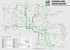 Phoenix Express Bus Map