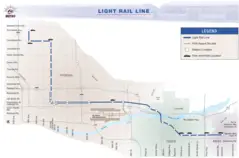 Phoenix Metro Light Rail Map (subway)