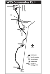 Portland Commuter Rail Map