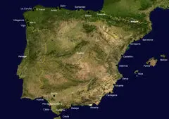 Ports Spain Satellite Map