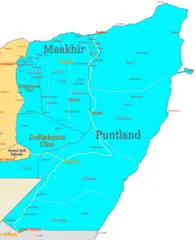 Puntland Map Regions