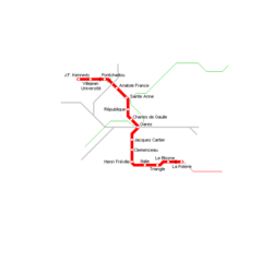 Rennes Metro Map