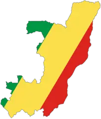 Republic of the Congo Flag Map