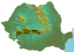 Romania Topographic