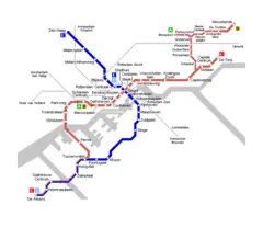 Rotterdam Metro Map
