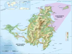 Sain Martin Island Topographic Map Fr