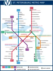Saint Petersburg Metro Map