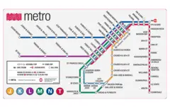 San Francisco Subway Map (muni)