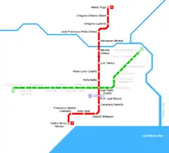 Santo Domingo Metro Map