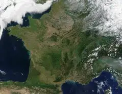 Satellite Image of France