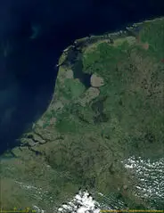 Satellite Image of the Netherlands