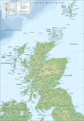 Scotland Topographic Map 1