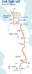 Seattle Light Rail Map (metro)