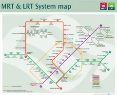Singapore Light Metro Map (tram)