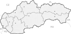 Slovakia Regions Map Blank