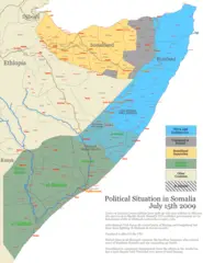 Somalia States Regions Districts
