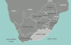 South Africa Eastern Cape Map