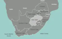 South Africa Free State Map