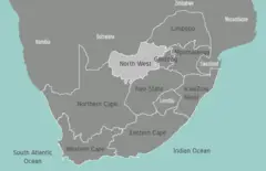 South Africa North West Map
