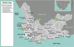 South Africa Western Cape Map