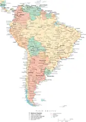 South America Political Map 1