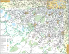South West London Bus Map