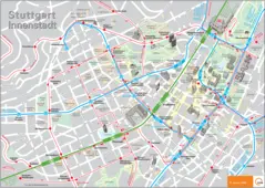 Stuttgart Downtown Map