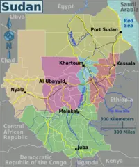 Sudan Regions Map