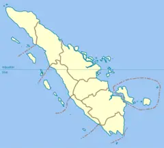 Sumatra Blank Map