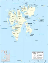 Svalbard Archipelago Map Fr