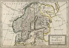 Sweden And Norway Historical Map