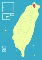 Taiwan Roc Political Division Map Taipei City