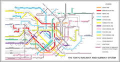 Tokyo Railway And Subway Map