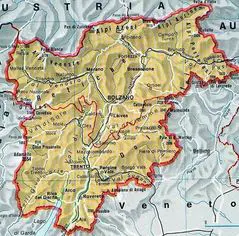Trentino Alto Adige Political Map