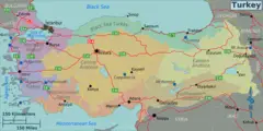 Turkey Regions Map