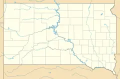 Usa South Dakota Location Map