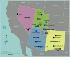 Usa Southwest Map