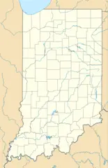 Usa Indiana Location Map