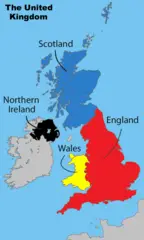 United Kingdom Labelled Map